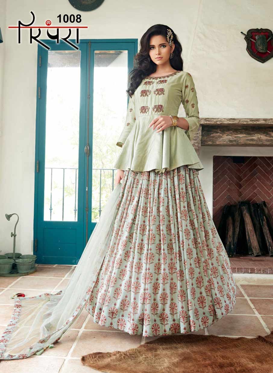Parampara Vol-2 Crop Top Wholesale Gown Parampara Vol-2 Crop Top Wholesale Gown